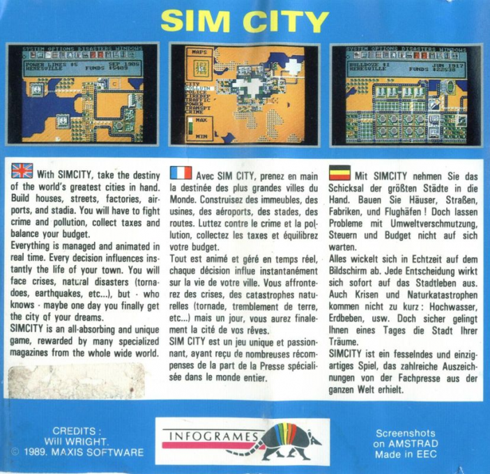 SimCity — box-2D-back (EU)