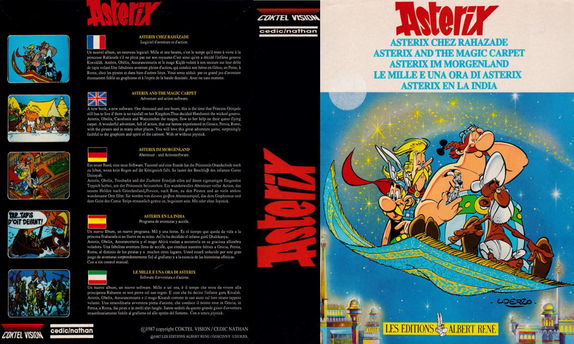 Astérix and the Magic Carpet — box-texture (EU)