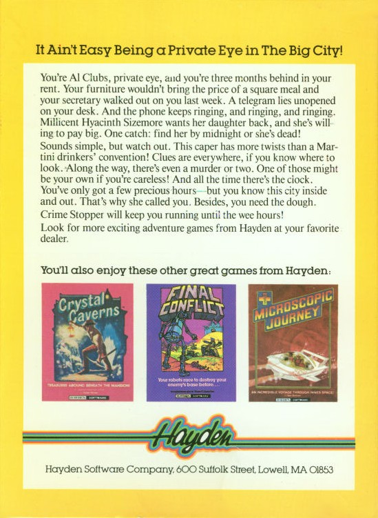 Crime Stopper — box-2D-back (WOR)