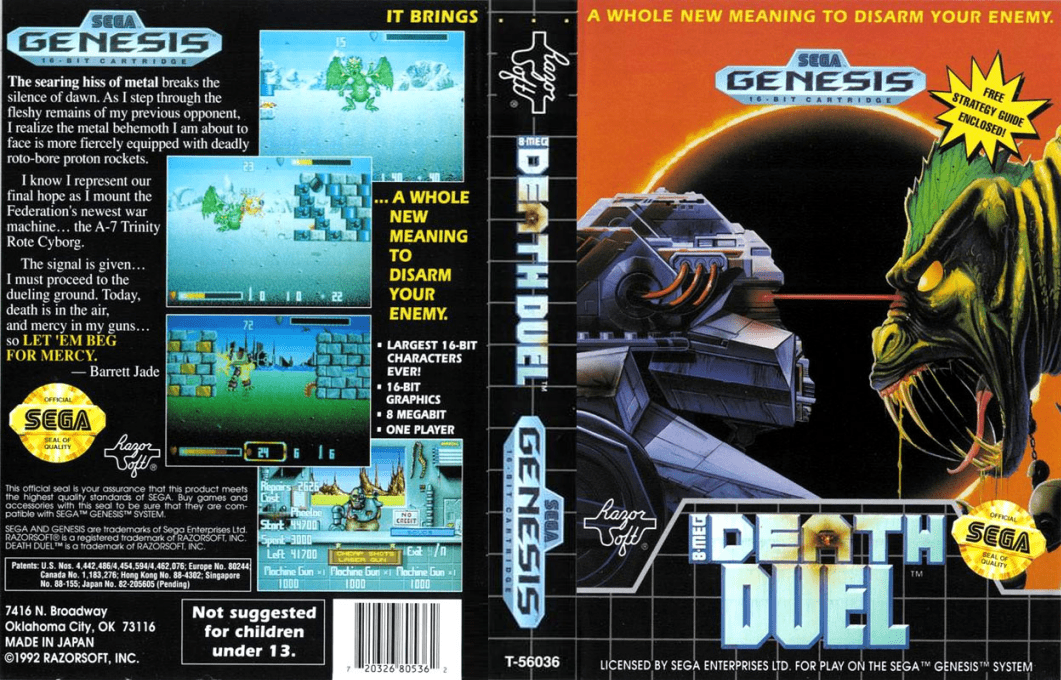 Death Duel — box-texture (US)