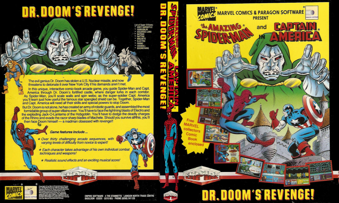 Amazing Spider-man And Captain America In Dr. Doom's Revenge!, The — box-texture (EU)