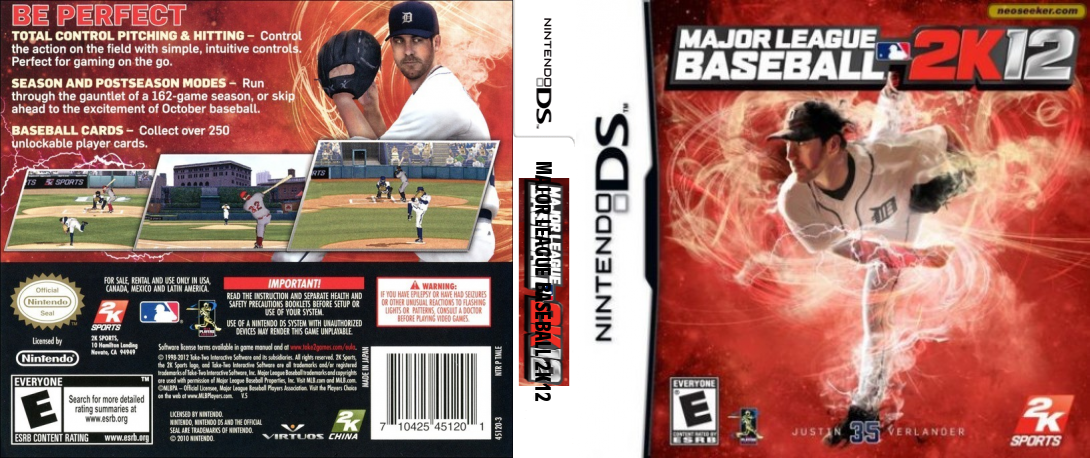 Major League Baseball 2K12 — box-texture (US)