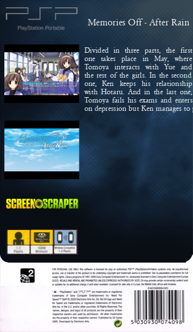 Memories Off - AfterRain — box-2D-back (SS)