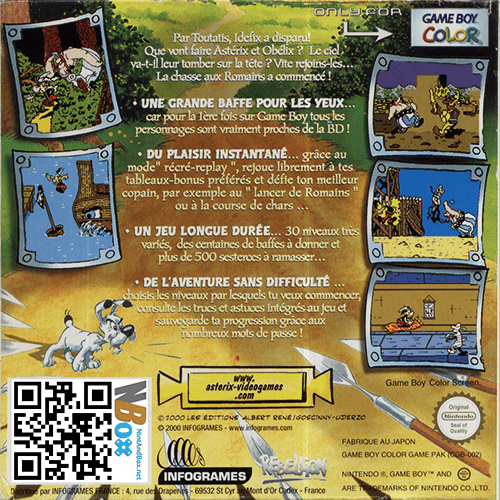 Astérix - Sur La Trace D'idéfix — box-2D-back (FR)