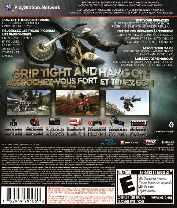 MX vs. ATV Reflex — box-2D-back (CA)
