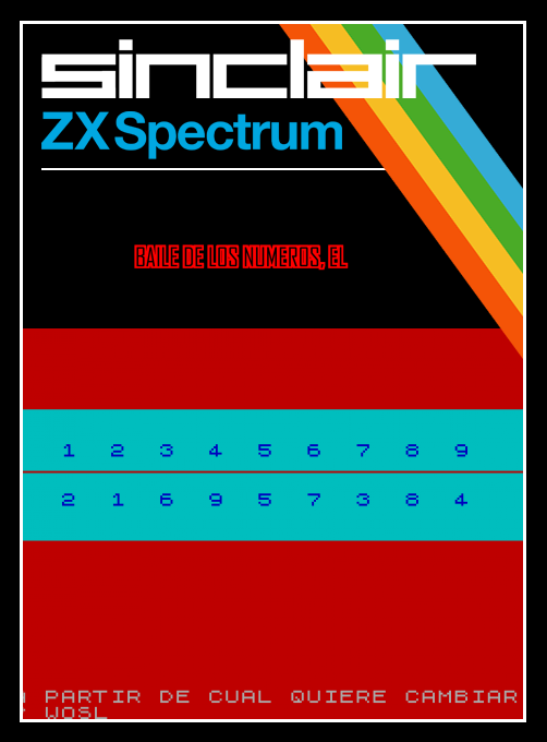 Baile de los Numeros, El box art