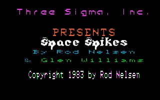 Space Spikes — sstitle (WOR)