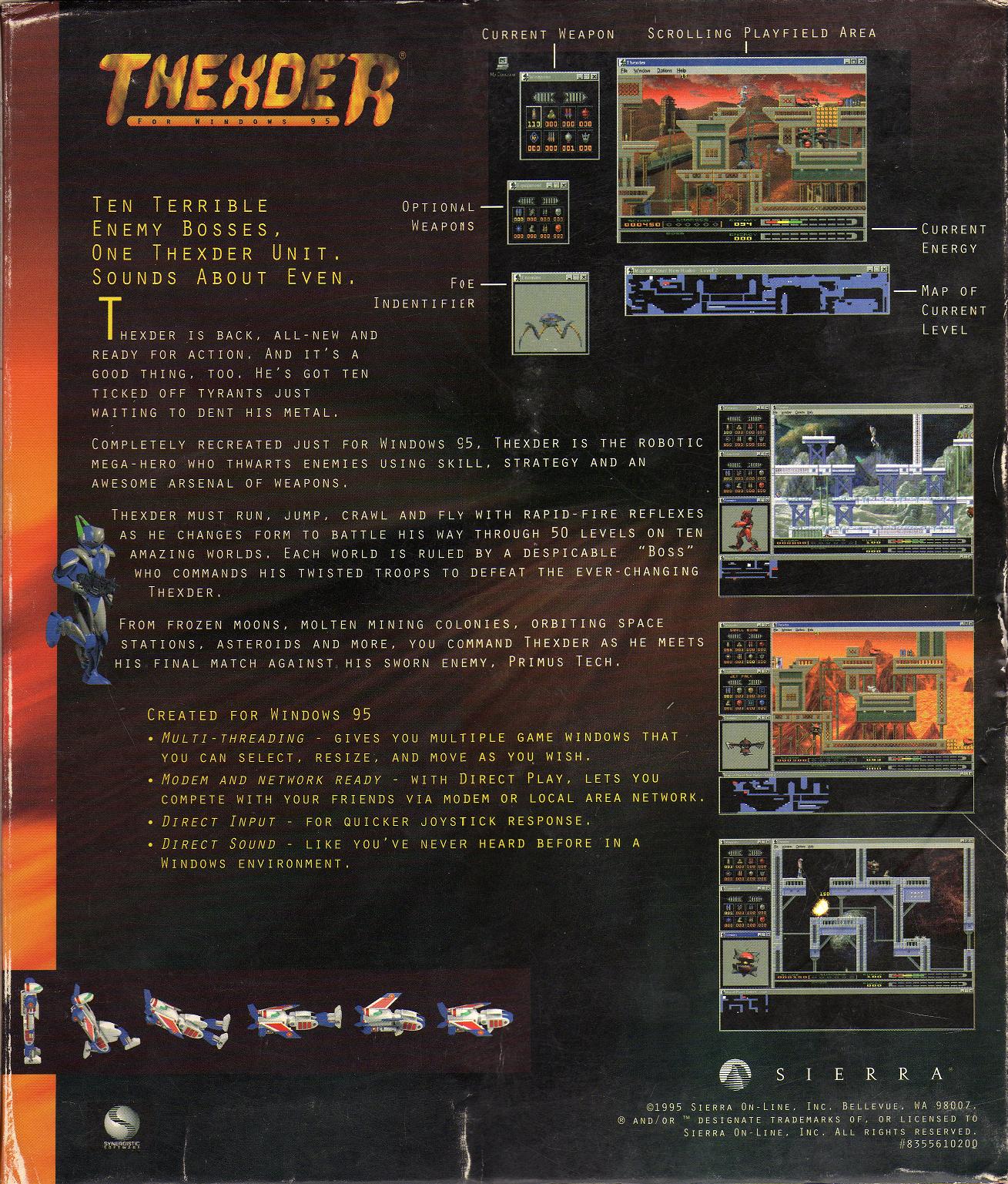 Thexder — box-2D-back (US)