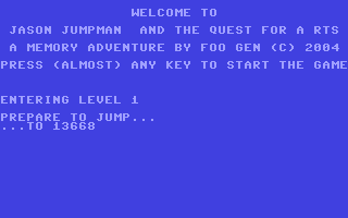 Jason Jumpman and the Quest for a RTS — ss (EU)