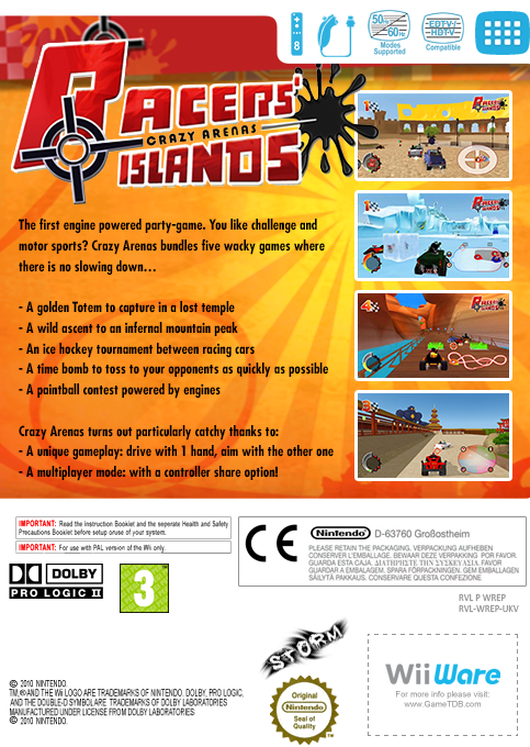 Racers' Islands - Crazy Arenas — box-2D-back (EU)