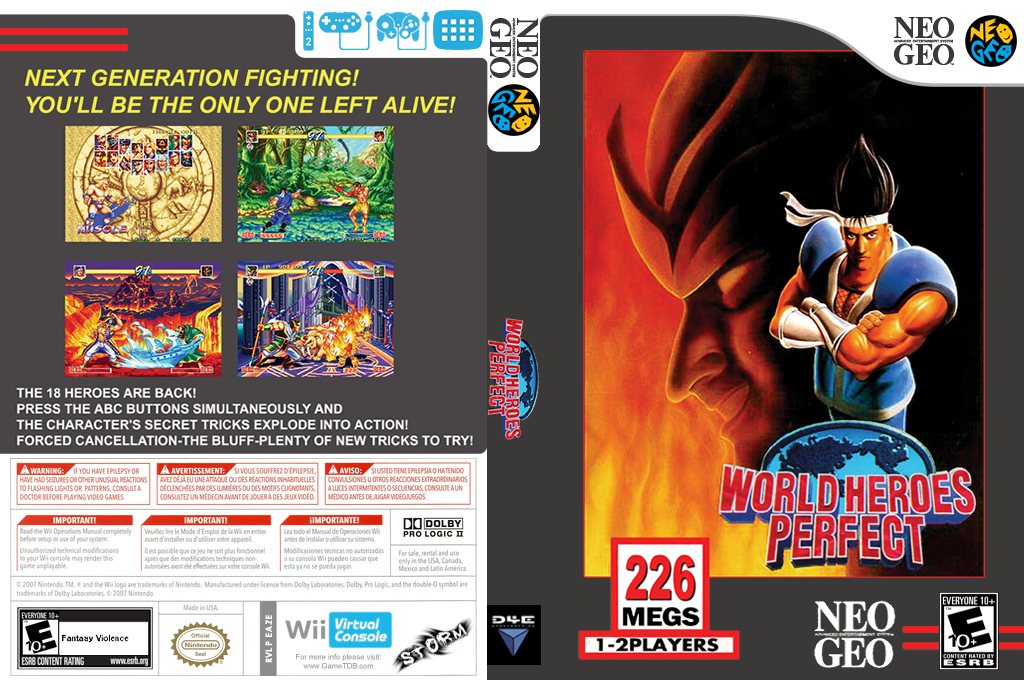 World Heroes Perfect — box-texture (US)