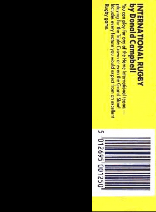 International Rugby Simulator — box-2D-back (EU)
