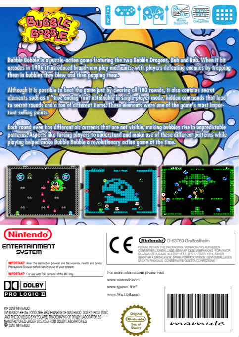 Bubble Bobble — box-2D-back (EU)