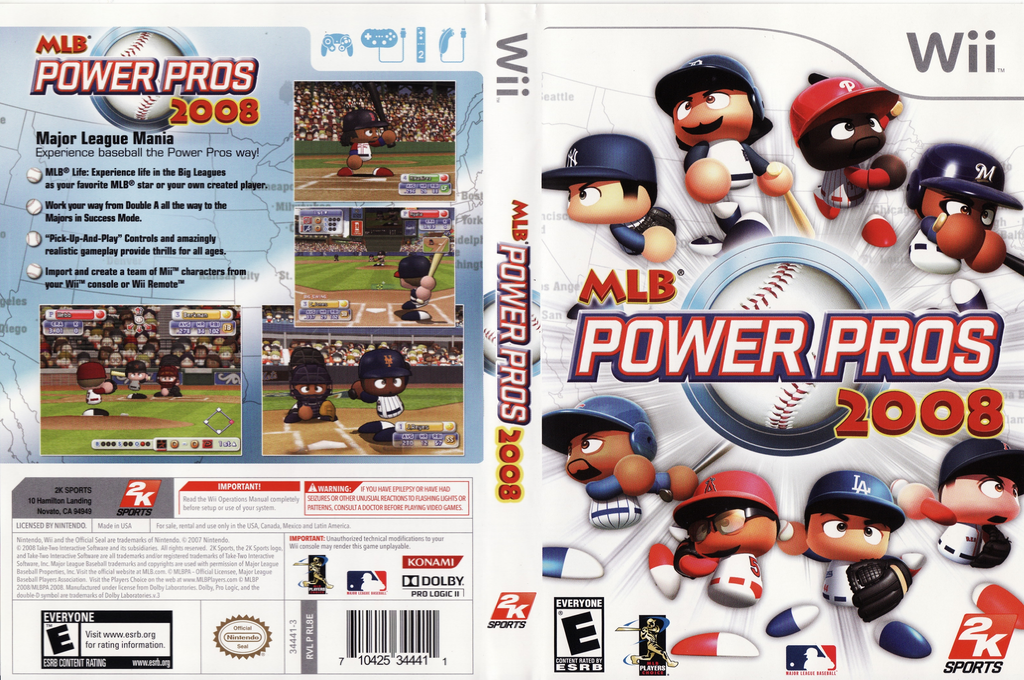 MLB Power Pros 2008 — box-texture (US)
