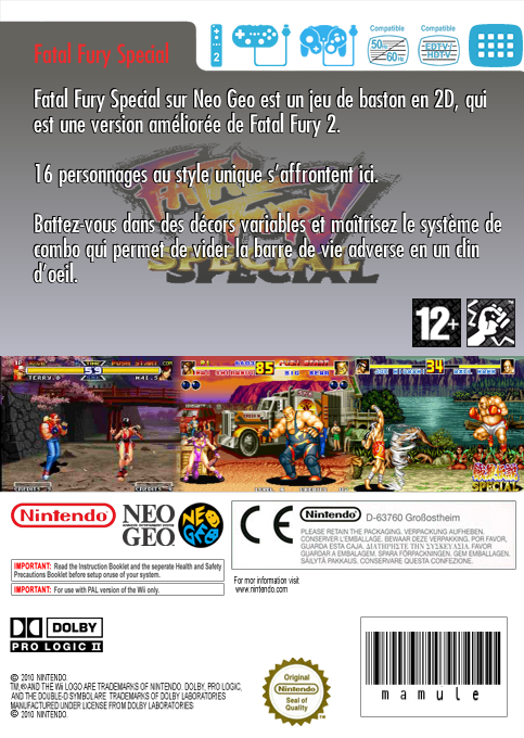 Fatal Fury Special — box-2D-back (FR)