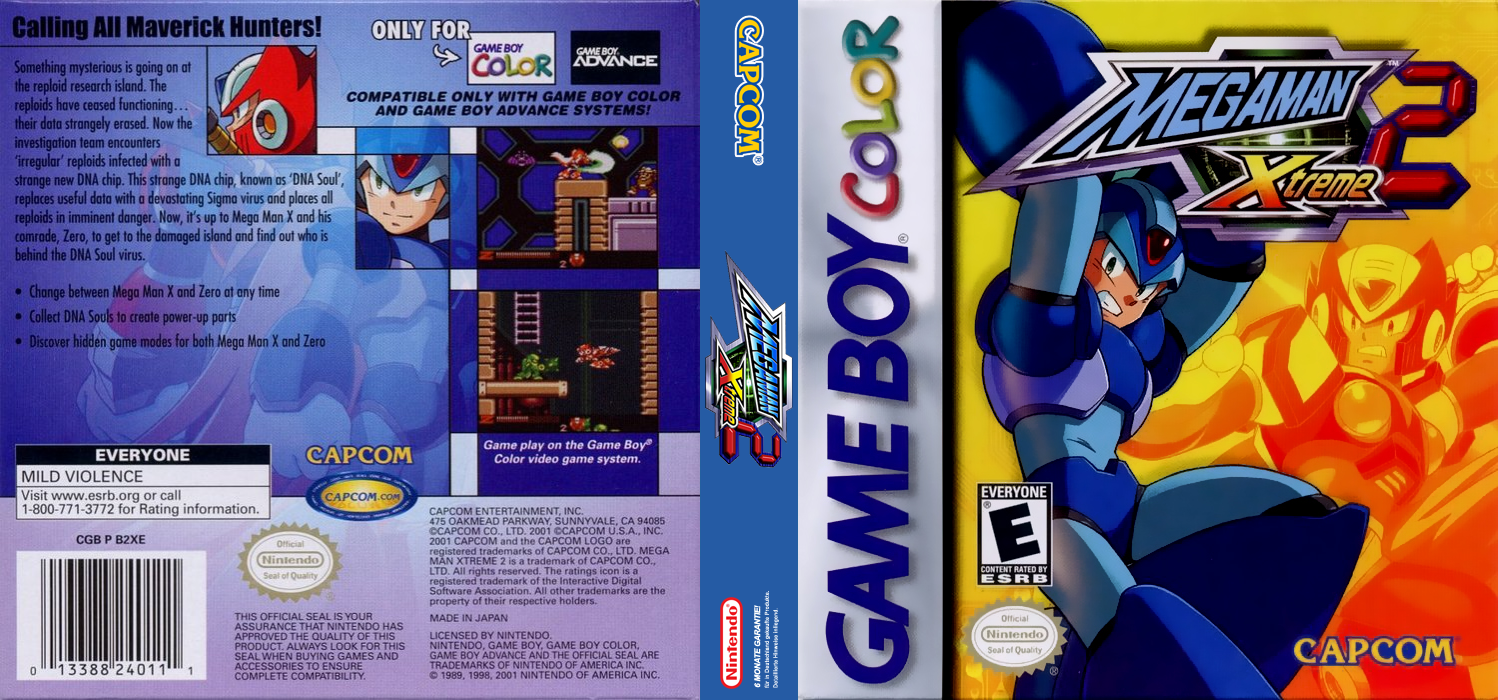 Mega Man Xtreme 2 — box-texture (US)