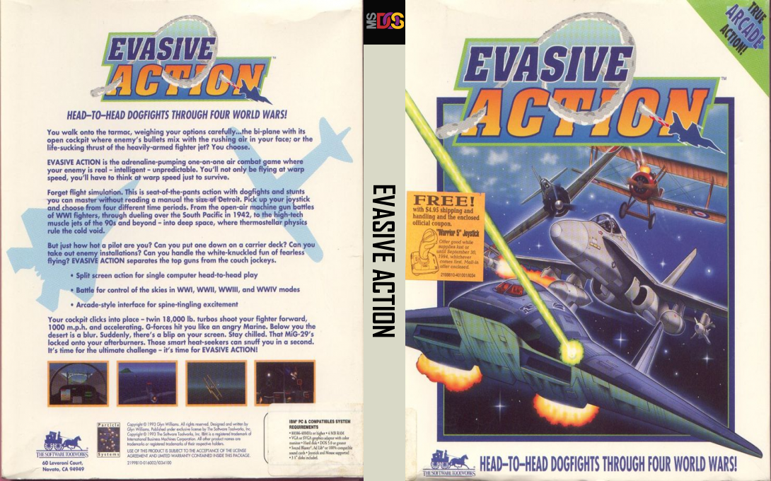 Evasive Action - Duel for the Sky — box-texture (US)
