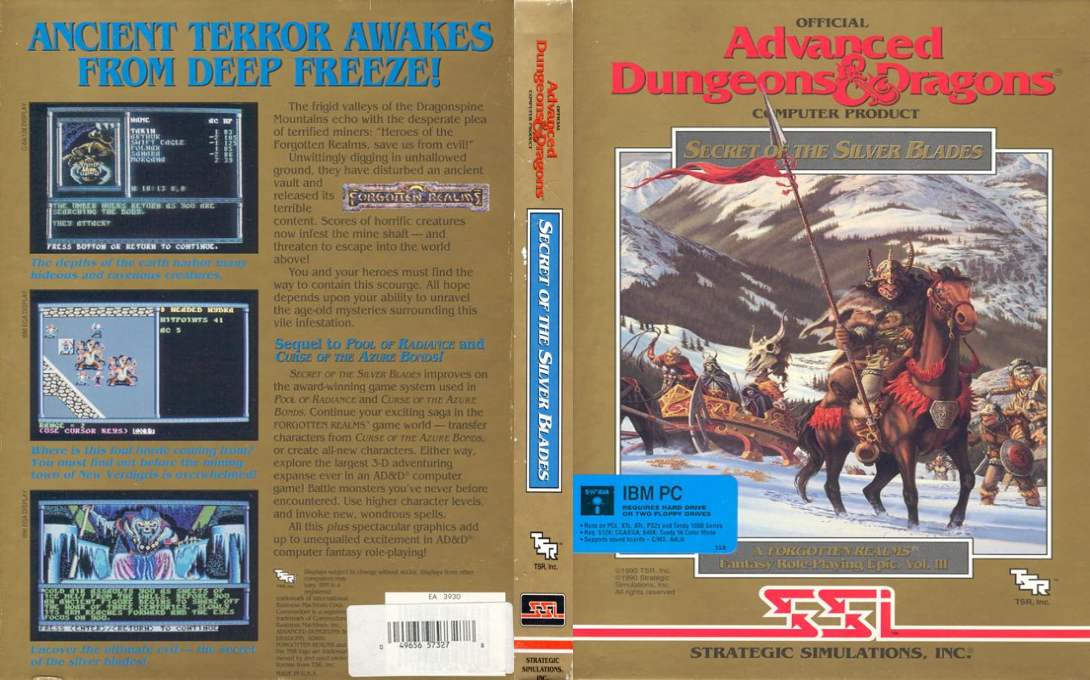 Secret Of The Silver Blades — box-texture (US)