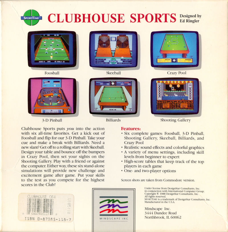 Club House Sports — box-2D-back (US)