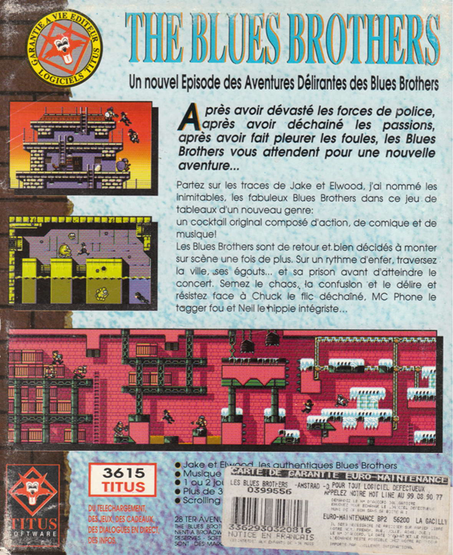 Blues Brothers, The — box-2D-back (FR)