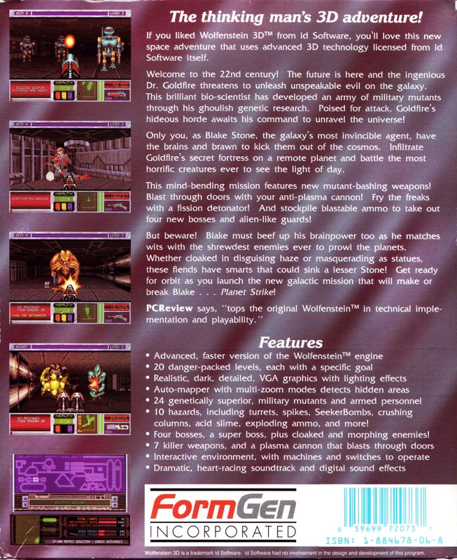 Blake Stone - Planet Strike — box-2D-back (US)