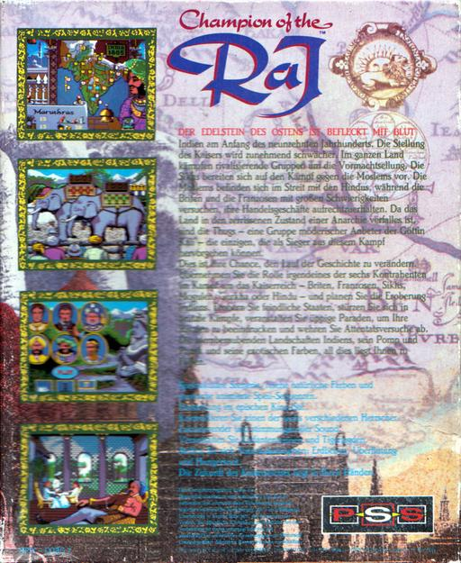 Champion of the Raj — box-2D-back (EU)