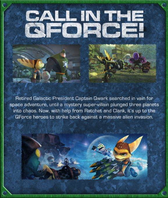 Ratchet And Clank - QForce — box-2D-back (US)