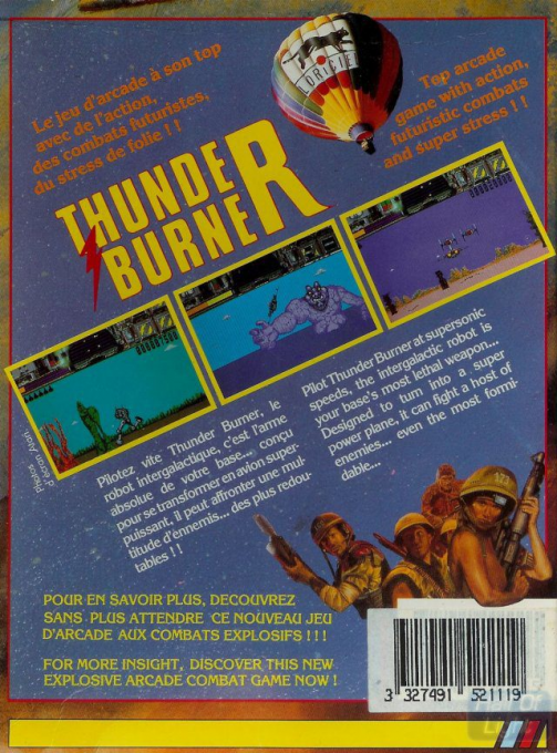 Thunder Burner — box-2D-back (EU)