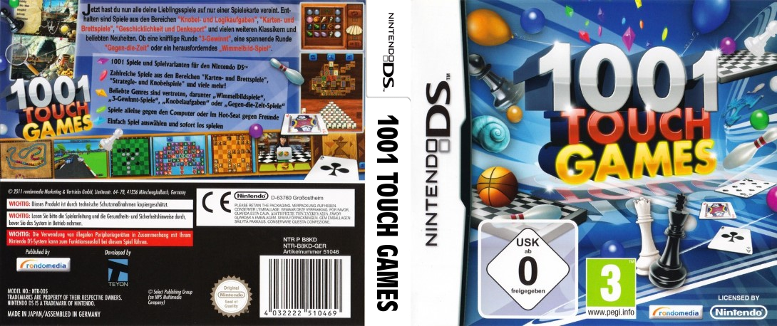 1001 Touch Games — box-texture (DE)