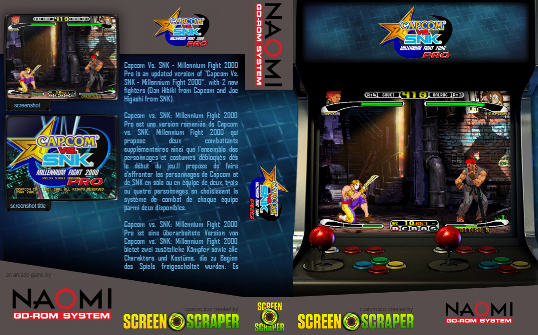 Capcom vs. SNK Millennium Fight 2000 Pro — box-texture (SS)
