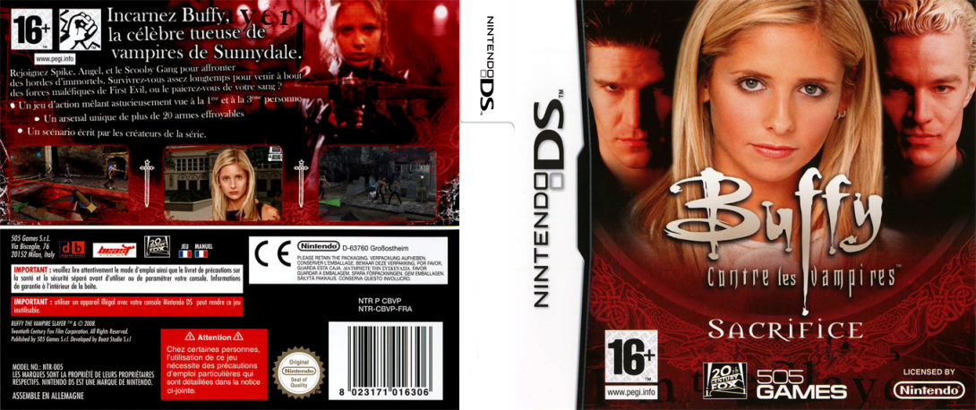 Buffy the Vampire Slayer - Sacrifice — box-texture (FR)