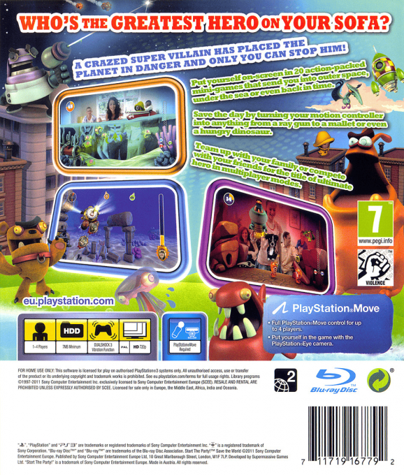 Start the Party! Save the World — box-2D-back (EU)