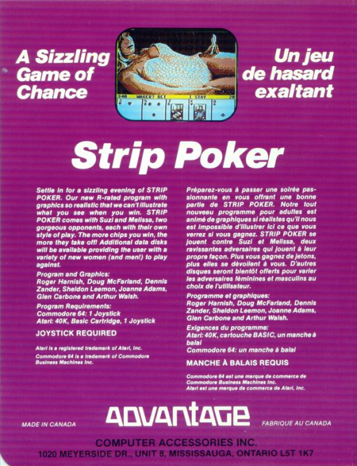 Strip Poker — box-2D-back (US)