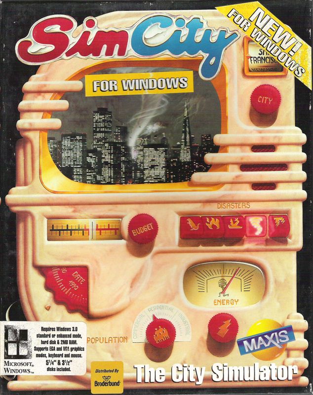 SimCity Classic box art