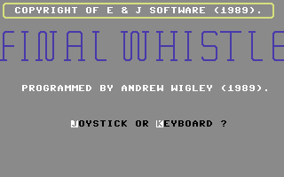 Final Whistle — sstitle (WOR)