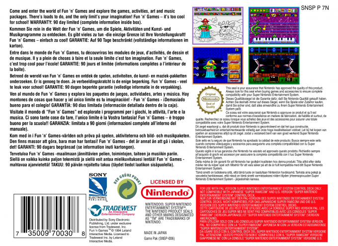 Fun 'n' Games — box-2D-back (EU)