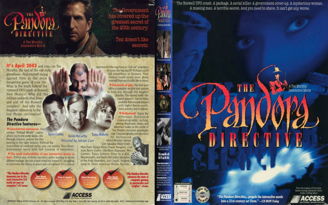 Pandora Directive, The — box-texture (US)