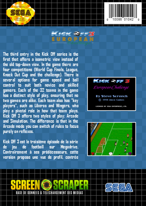 Kick Off 3 - European Challenge — box-2D-back (SS)