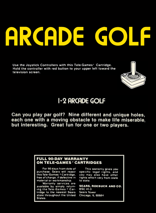 Arcade Golf — box-2D-back (US)
