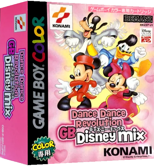Dance Dance Revolution GB - Disney Mix — box-3D (JP)