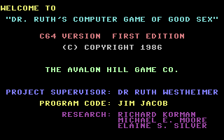 Dr. Ruth's Computer Game Of Good Sex — sstitle (EU)