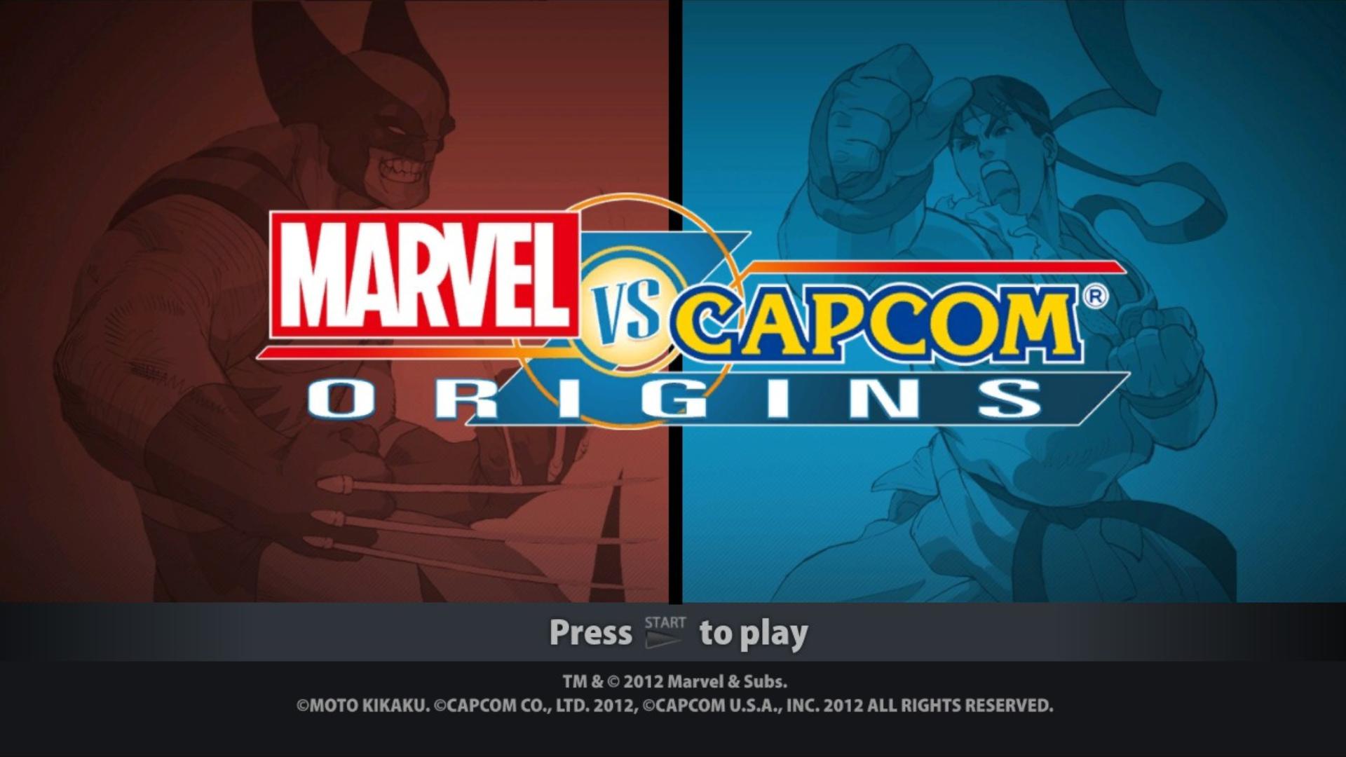 Marvel vs. Capcom - Origins — sstitle (US)