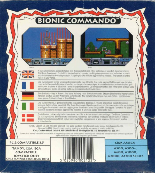 Bionic Commando — box-2D-back (EU)