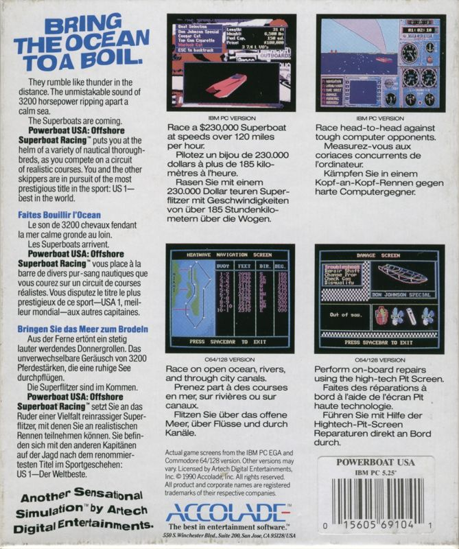 Powerboat USA - Offshore Superboat Racing — box-2D-back (EU)