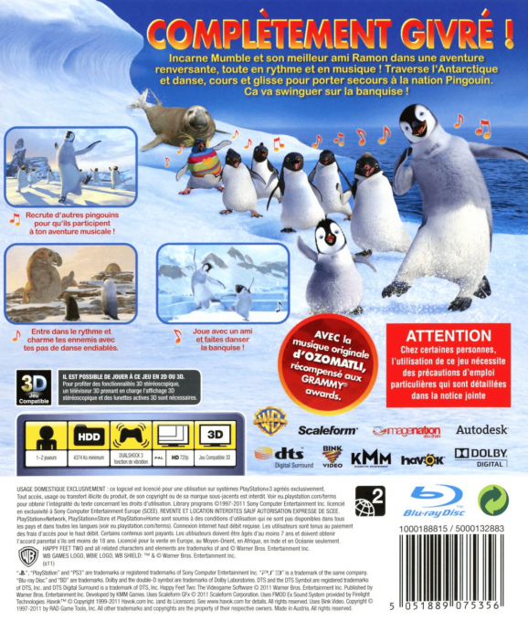 Happy Feet Two — box-2D-back (FR)