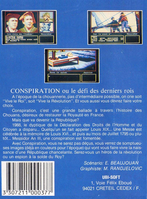 Conspiration De L'an 3 — box-2D-back (FR)