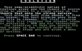 Evolution — sstitle (WOR)