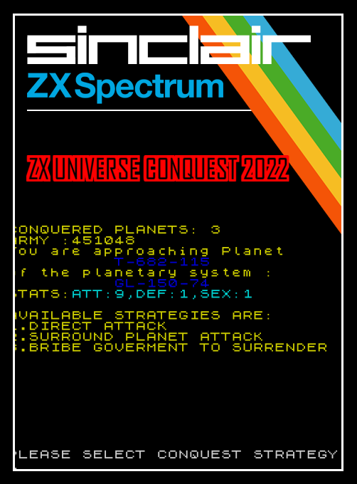 ZX Universe Conquest 2022 box art