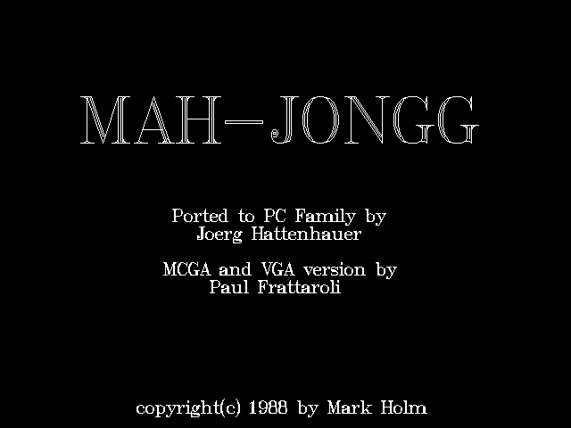Mahjongg box art
