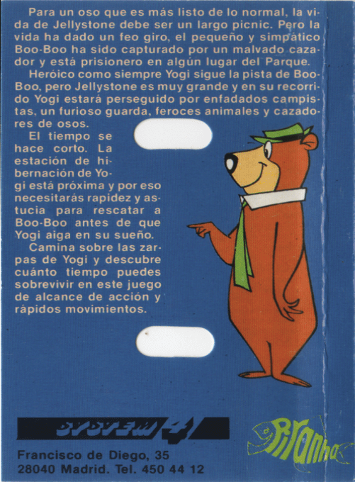 Yogi Bear — box-2D-back (SP)